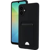 Marsilyan™- Samsung Galaxy A06 Kılıf Kelvin Kartvizitli Silikon - Siyah