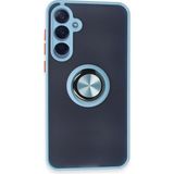 Marsilyan™- Samsung Galaxy A15 4g Kılıf Montreal Yüzüklü Silikon Kapak - Buz Mavi - Buz Mavisi