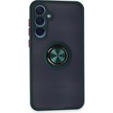 Marsilyan™- Samsung Galaxy A15 4g Kılıf Montreal Yüzüklü Silikon Kapak - Yeşil