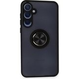 Marsilyan™- Samsung Galaxy A25 5g Kılıf Montreal Yüzüklü Silikon Kapak - Siyah