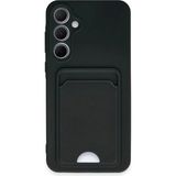 Marsilyan™- Samsung Galaxy A35 5g Kılıf Kelvin Kartvizitli Silikon - Siyah