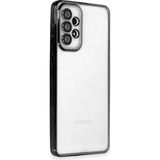 Marsilyan™- Samsung Galaxy A53 5g Kılıf Razer Lensli Silikon - Siyah