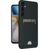Marsilyan™- Samsung Galaxy A55 5g Kılıf Kelvin Kartvizitli Silikon - Siyah