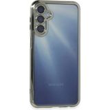 Marsilyan™- Samsung Galaxy A55 5g Kılıf Razer Lensli Silikon - Gümüş