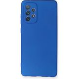 Marsilyan™- Samsung Galaxy A72 Kılıf First Silikon - Mavi