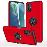 Marsilyan™- Samsung Galaxy M51 Kılıf Elit Yüzüklü Kapak - Kırmızı
