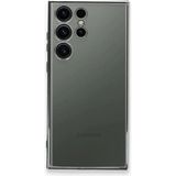 Marsilyan™- Samsung Galaxy S23 Ultra Kılıf Razer Lensli Silikon - Gümüş