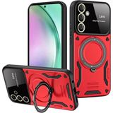 Marsilyan™- Samsung Galaxy S24 Fe Kılıf Joy Lens Standlı Kapak - Kırmızı