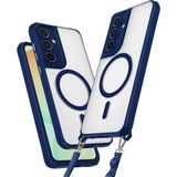 Marsilyan™- Samsung Galaxy S25 Kılıf Enka Magsafe Silikon Kılıf - Lacivert