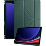 Marsilyan Samsung Galaxy Tab A11 Plus Kalemlikli Mars Tablet Kılıfı - Koyu Yeşil - Renkli