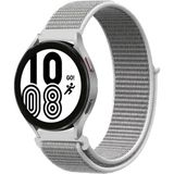 Marsilyan Samsung Galaxy Watch 4 Hasırlı Cırtcırtlı Kordon - Beyaz - Renkli - 1