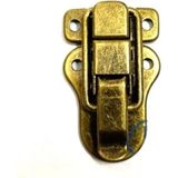 Marsilyan Sandık, Kutu Klipsi, Ön Kilidi - 48X30MM, Antik, 1 Adet - 48 x 30 mm - Renkli
