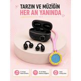 Marsilyan Şarj Kutulu Kablosuz Kulaklık ve Pembe Çanta Charm Saat Ikili Fırsat Paketi