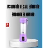 Marsilyan Şarjlı 380ML Portatif Smoothie Blender USB Mini Shake Yapıcı - Çok Renkli