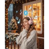 Marsilyan Şarjlı Kablosuz Tavşan Tasarımlı Bluetooth Kulaklık Tf Kart Girişli - Çok Renkli