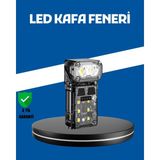 Marsilyan Şarjlı LED Kafa Lambası Manyetik Klipsli El Sensörlü Çok Fonksiyonlu - 0,5