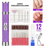 Marsilyan Şarjlı Manikür Pedikür Tırnak Bakım Seti - Renkli - standart