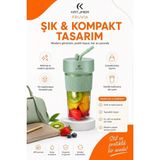 Marsilyan™- Şarjlı Taşınabilir Meyve Sıkacağı Pipetli Hazneli Pratik Smoothie Blender Bardağı - Renkli - standart