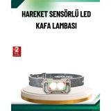 Marsilyan Şarjlı Wave Sensörlü LED Kafa Feneri Outdoor Kullanım - 1 - Renkli