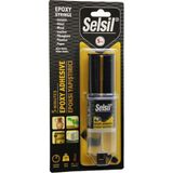 Marsilyan Selsil Epoxy Syrınge Adhesive Şırınga Epoksi Yapıştırıcı 28GR. Alüminyum - Cam - Porselen - Seramik - Ahşap - Metal (4887) - 28 gr