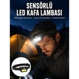 Marsilyan Sensörlü Kamp Lambası Ayarlanabilir Kafa Lambası Kafa Bantlı Yeni Nesil - 0,5
