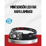Marsilyan Sensörlü LED Kafa Lambası Kırmızı Beyaz Işık Ayarlanabilir - Renkli - standart