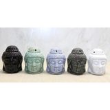 Marsilyan™- Seramik Buda Büstü Buhurdanlık ALK4446 - Renkli - 1