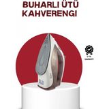 Marsilyan Seramik Tabanlı Buharlı Ütü 2200W Dikey Ütüleme 300ML Kahverengi
