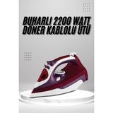 Marsilyan Seramik Tabanlı Kırmızı 2200 Watt Şok Buharlı Ütü - 1BW-Beyaz