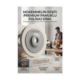 Marsilyan Sert 100MM Yün Polisaj Flap Keçe - Matkap ve Spiral Uyumlu Metal Cam Parlatma Çarkı 723110 -Mars