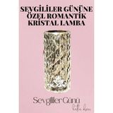 Marsilyan Sevgililer Gününe Özel Romantik Kristal Gece Lambası Sevgiliye Hediye - Çok Renkli