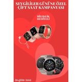 Marsilyan Sevgiliye Özel Yeni Nesil Akıllı Saat Çiftlere Özel Kampanya Çift Saatleri - 1 - Renkli