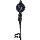 Marsilyan Sezar Figürlü Dekorartif Büyük Anahtar, 270X66 mm - Antik Tarihi Vintage Biblo Süs Anahtarı - Renkli - standart