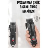 Marsilyan Sıfır Tıraş Makinesi Dijital Göstergeli Paslanmaz Çelik Bıçaklı Taşınabilir - Renkli - standart