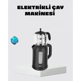 Marsilyan Sinbo Elektrikli Çay Makinesi 1.7 L Su Isıtıcı ve Cam Demlikli Güvenli Kullanım - Renkli - standart
