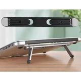 Marsilyan- Siyah 2 Kademeli Katlanabilir ve Yapışkanlı Laptop Standı - Renkli - 1
