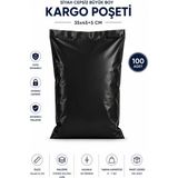 Marsilyan Siyah Cepsiz Büyük Boy Kargo Poşeti 35X45+5 cm 100 Adet