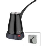 Marsilyan SİYAH ELEKTİRKLİ CEZVE TÜRK KAHVE MAKİNESİ 5 FİNCAN - 400ML HAZNE PASLANMAZ ÇELİK 360 DERECE DÖNEBİLME SCM-2960 (4887) - Siyah