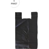 Marsilyan Siyah Hışır Atlet Poşet Mini Boy 22X31 cm 1 Paket Takriben 500 Adet - standart