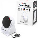 Marsilyan Soundpad 5ın1 - 5W - 2000MAH Temas Ile Ses Yükseltme - Telefon Stand - Usb-C Şarj Beyaz Indiksiyon Ses Yükseltici Bluetooth Hoparlör Speaker EKD-S11 (4887)