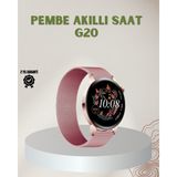 Marsilyan Spor ve Sağlık Takipli Akıllı Saat - 35 - 48 mm - 1 - 01P-Pembe