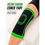 Marsilyan Sporcu Dizlik Esnek Örme Diz Koruyucu Nefes Alan Hafif ve Konforlu Tasarım - Renkli - standart