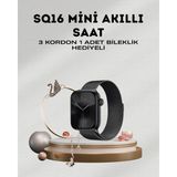 Marsilyan Sq-16 Mini Series 10 – Dokunmatik Akıllı Saat | Kalp Ritmi, Spo2, Uyku Takibi - 35 - 48 mm - 01P-Pembe