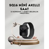Marsilyan SQ-16 Mini Series 10 – Dokunmatik Akıllı Saat | Kalp Ritmi, Spo2, Uyku Takibi - Çok Renkli