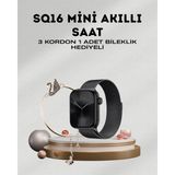 Marsilyan Sq-16 Mini Series 10 – Dokunmatik Akıllı Saat | Kalp Ritmi, Spo2, Uyku Takibi - Renkli