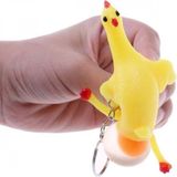 Marsilyan Squishy Yumurtlayan Tavuk Anahtarlık - Renkli - 1