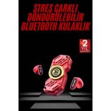 Marsilyan Stres Çarklı Oyuncu Kulaklığı Güçlü Bass Gamer Bluetooth Kulaklık Kablosuz - Çok Renkli