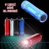 Marsilyan Süper Parlak 9 Ledli Metal Mini El Feneri
