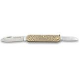 Marsilyan Sürbısa 61804 Pirinç Işlemeli Sürmene Çakısı 5,5 / 3,5 cm - Çift Bıçaklı