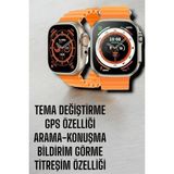 Marsilyan Suya Ve Toza Dayanıklı 45 Mm Akıllı Saat Bildirim Ve Cevapsız Çağrı Görüntüleme - Çok Renkli